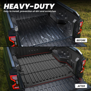 Fit for 2024-2025 Ford Ranger 5FT(59.6") Heavy Duty Truck Bed Mat Full Protection