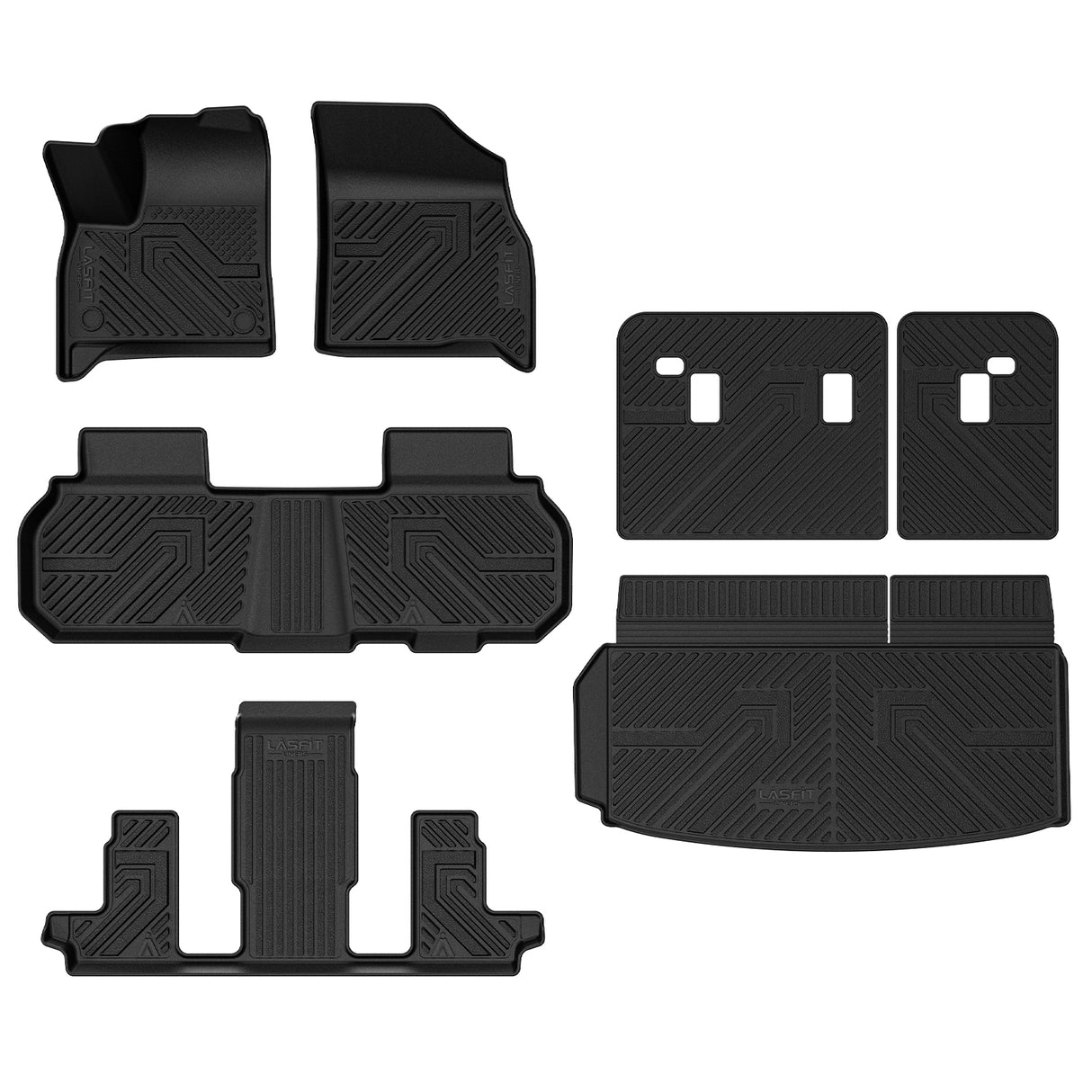 Fit for 2024-2025 GMC Acadia Floor Mats / Cargo Mat / Seatback Mat, Fit 2nd Row Bucket Seating Only