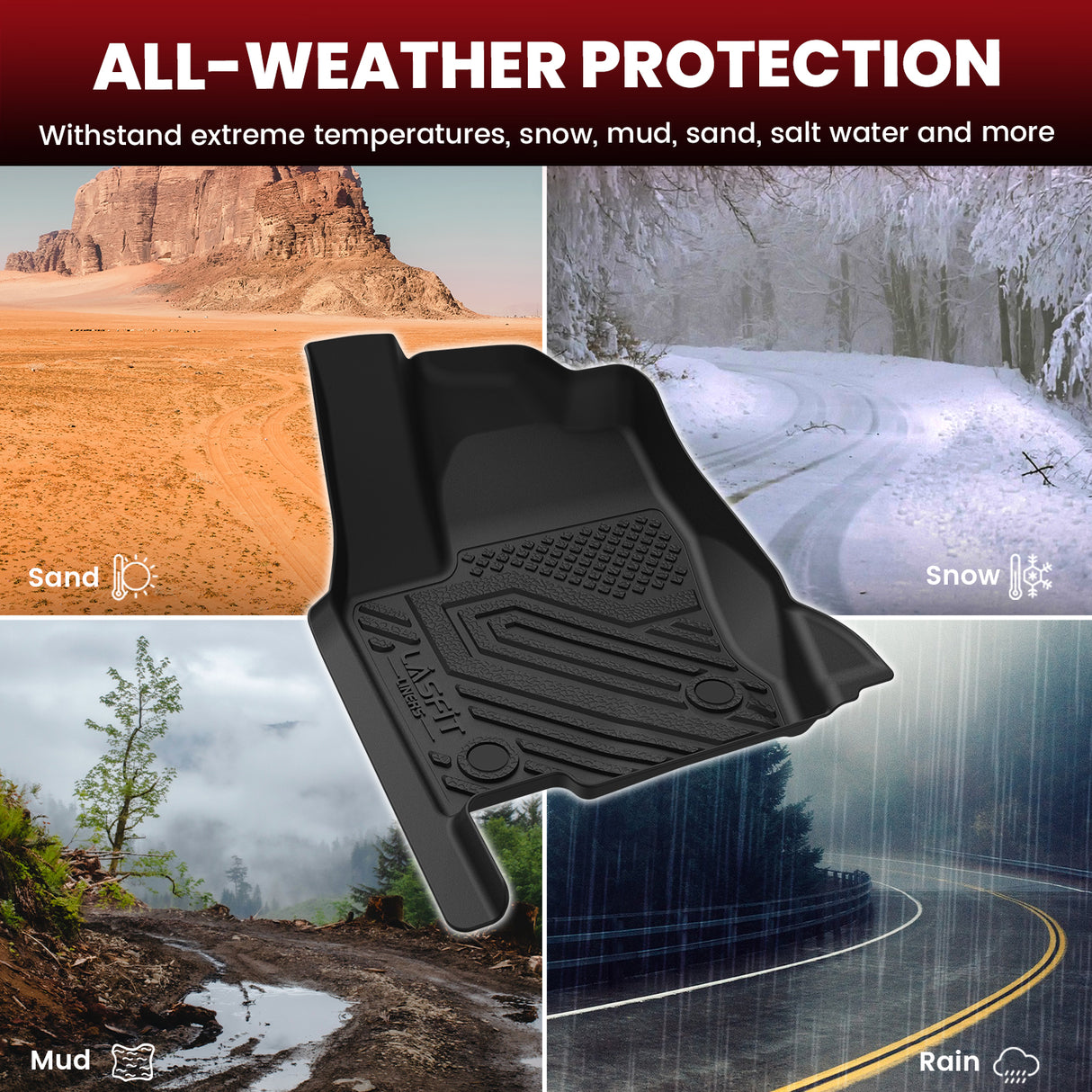 2024-2025 Toyota Land Cruiser Floor Mats All Weather