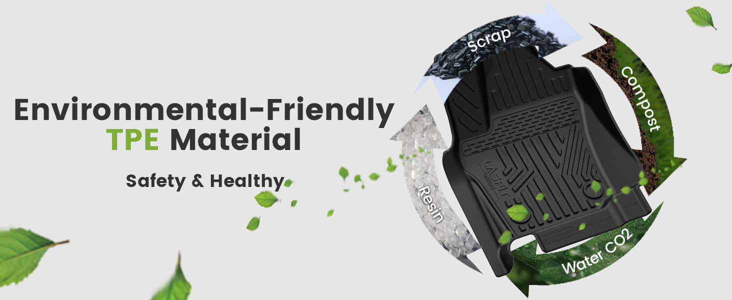 2024-2026 Toyota Tacoma Hybrid TPE Floor Mats