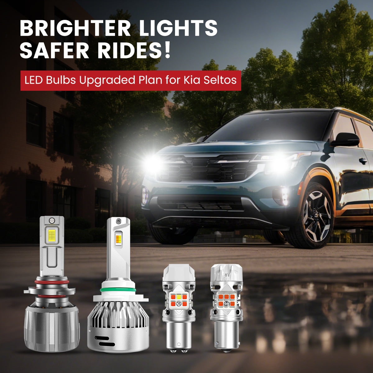 Lasfit LED Bulbs for 2024-2026 Kia Seltos