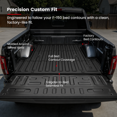 Fit for 2024-2026 Ford F-150 & Ford F-150 Lightning Truck Bed Mat or Tailgate Mat, Not Fit Drop-in liners