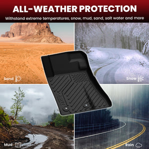 2015-2026 Ford Mustang Floor Mats & Cargo Mat Fit with Subwoofer All Weather Protection