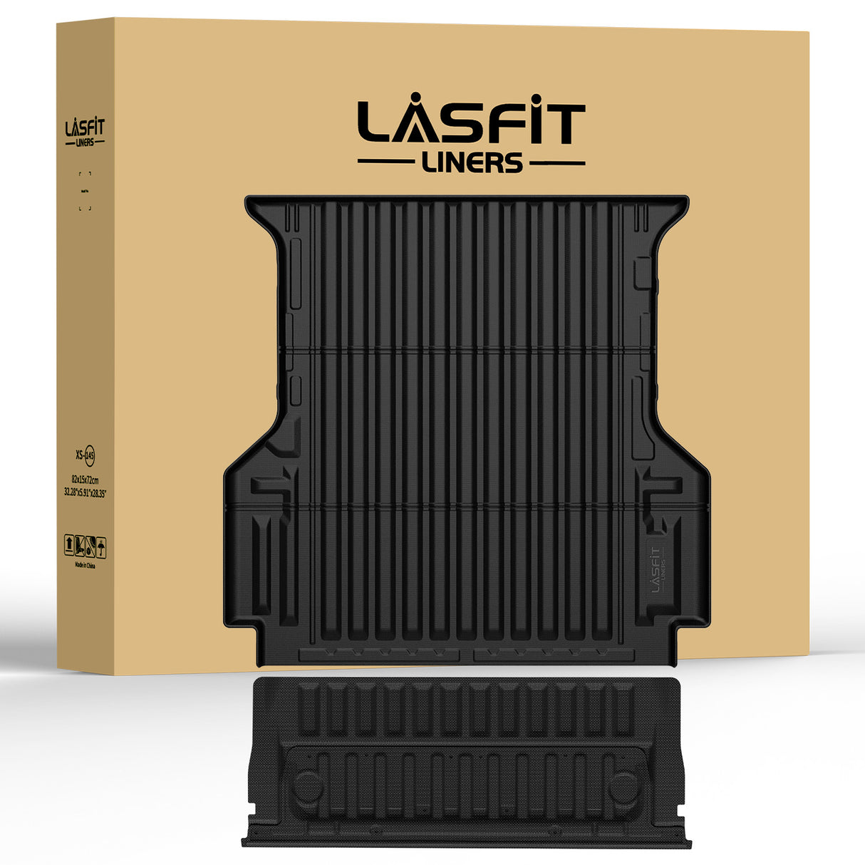 Fit for 2024-2026 Ford Ranger 5FT(59.6") Heavy Duty Bed Mat & Tailgate Mat 