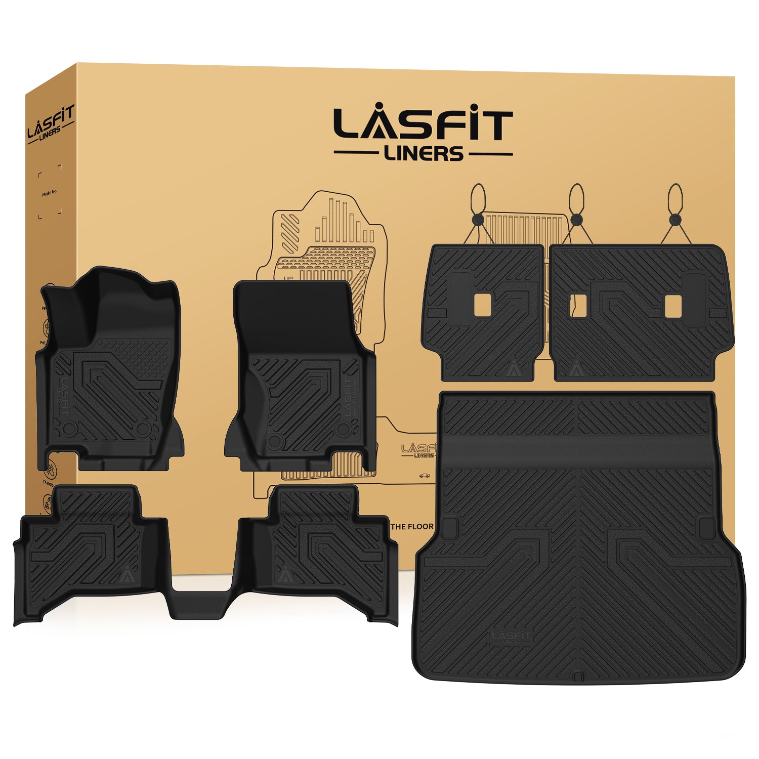 その他 matus Fit for 2024-2026 Lexus GX550 Floor Mats, Fit 5-seater and With Cool B