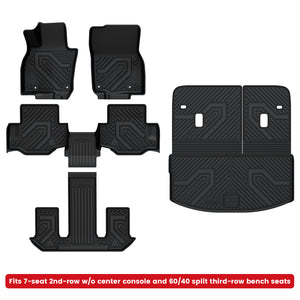 2024-2026 Mazda CX-90 (Include CX-90 PHEV) Floor Mats & Cargo & Seatback Mat 7 Seats