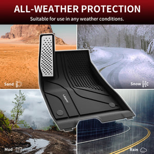 2024-2026 Tesla Model 3 Highland 1st & 2nd Row Floor Mats All Weather Protection