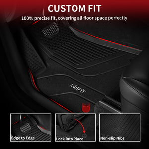 2024-2026 Tesla Model 3 Highland 1st & 2nd Row Floor Mats Custom Fit