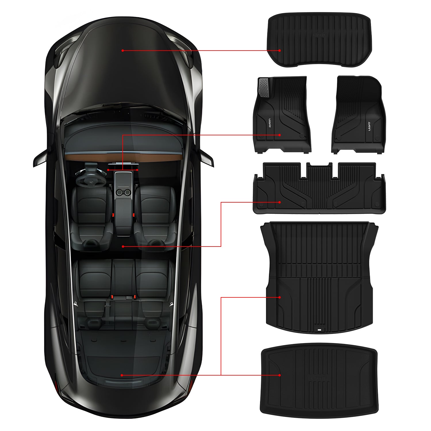 Fit for Tesla Model 3 Highland 2024-2025 Floor Mats