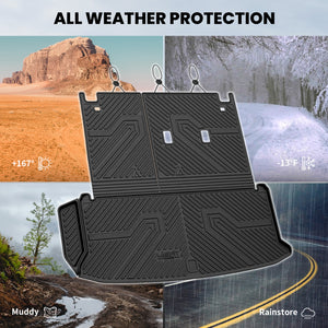 Fit for 2024-2026 Toyota Grand Highlander Seatback & Cargo Mats, All Weather Mats