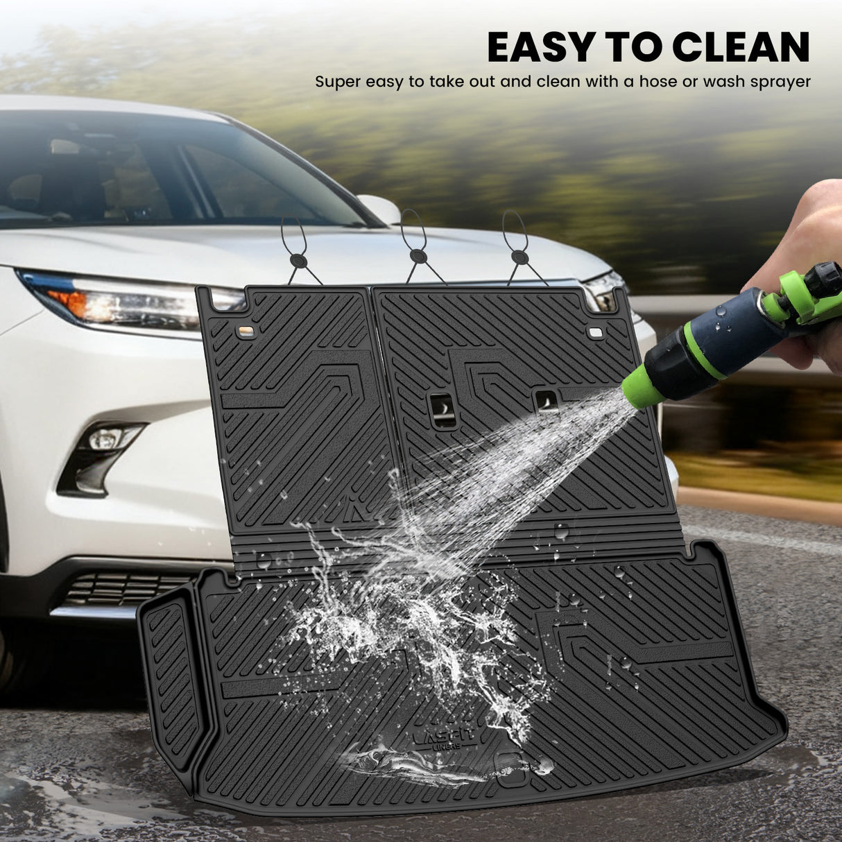 Fit for 2024-2026 Toyota Grand Highlander Seatback & Cargo Mats, Easy to Clean