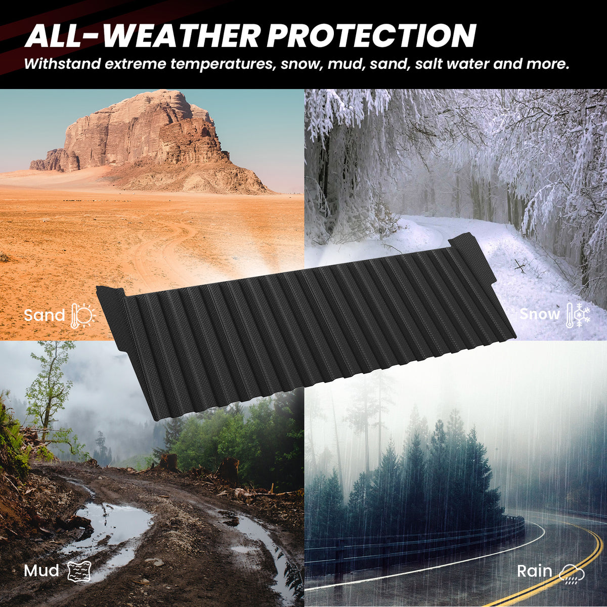 2024-2026 Toyota Tacoma Front Panel Mat All Weather Mat