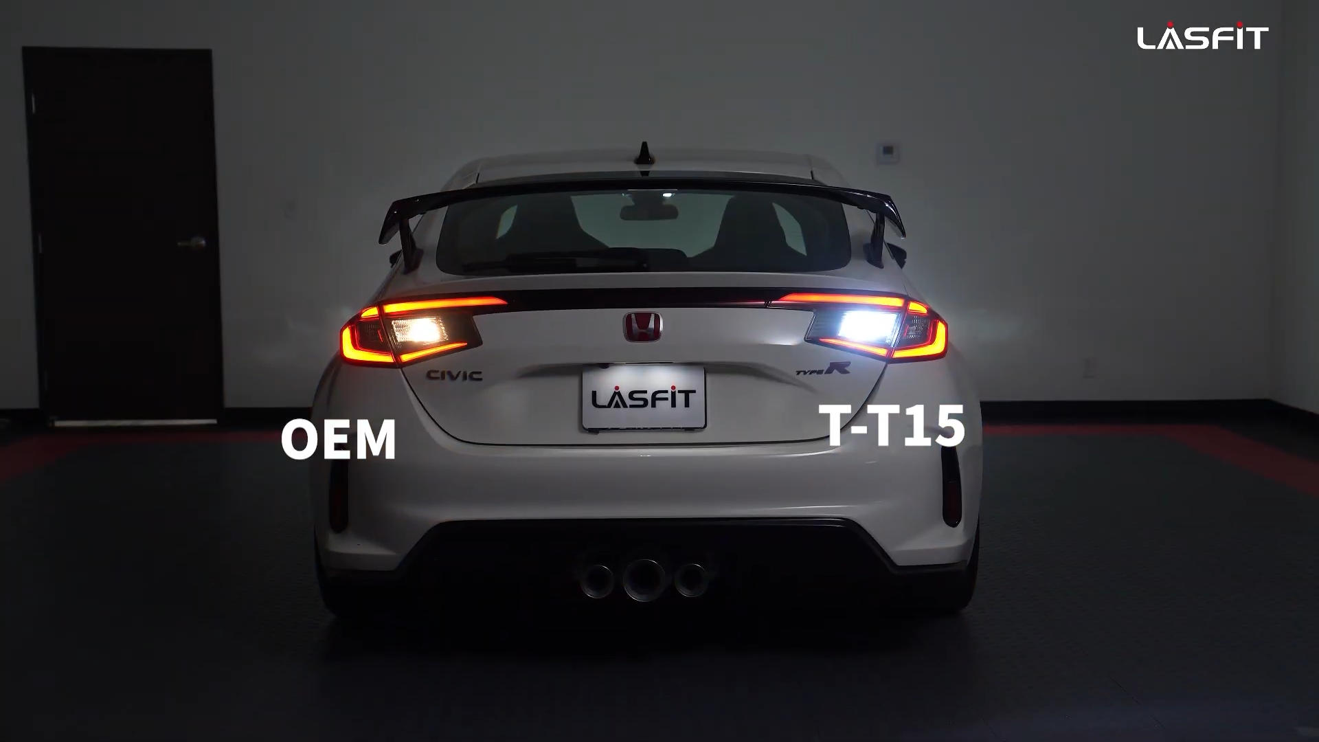 2024 Honda Civic Type R LED Backup Lights 921 before and after