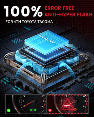 Lasfit 7443 led bulb error free for 2024 Toyota Tacoma