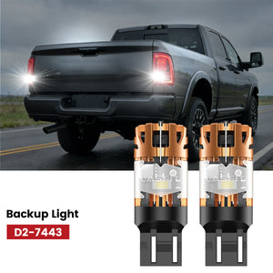 Lasfit 7443 led backup lights fit for 2025-2026 Ram 2500 3500