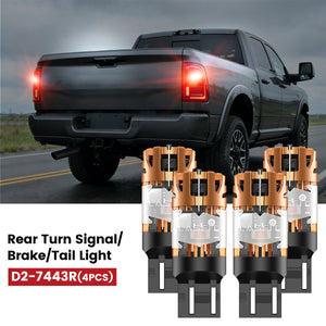 Lasfit 7443 led rear turn signal/brake/tail lights fit for 2006-2009 Ram 2500 3500