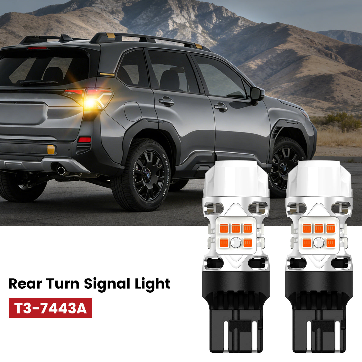 Lasfit 7443 led rear turn signal light fit for 2025-2026 Subaru Forester 