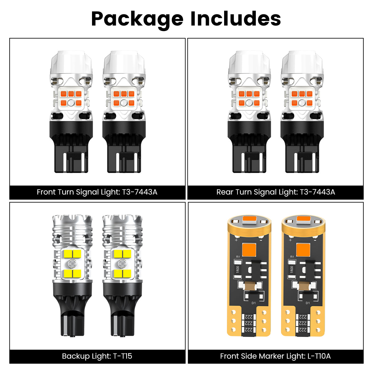 Lasfit combo package led bulbs for 2025-2026 Subaru Forester W/ Halogen Backup Lights