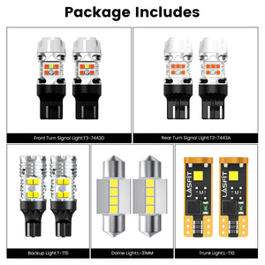 Lasfit combo package led bulbs for 2025-2026 Toyota Camry