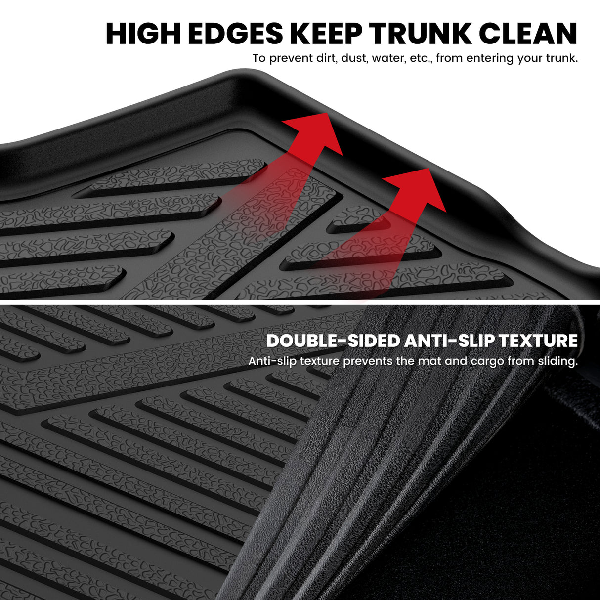2025-2026 Acura ADX Seatback & Cargo Mats High Edges Keep Trunk Clean