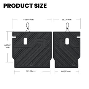2025-2026 Acura ADX Seatback Mat Product Size