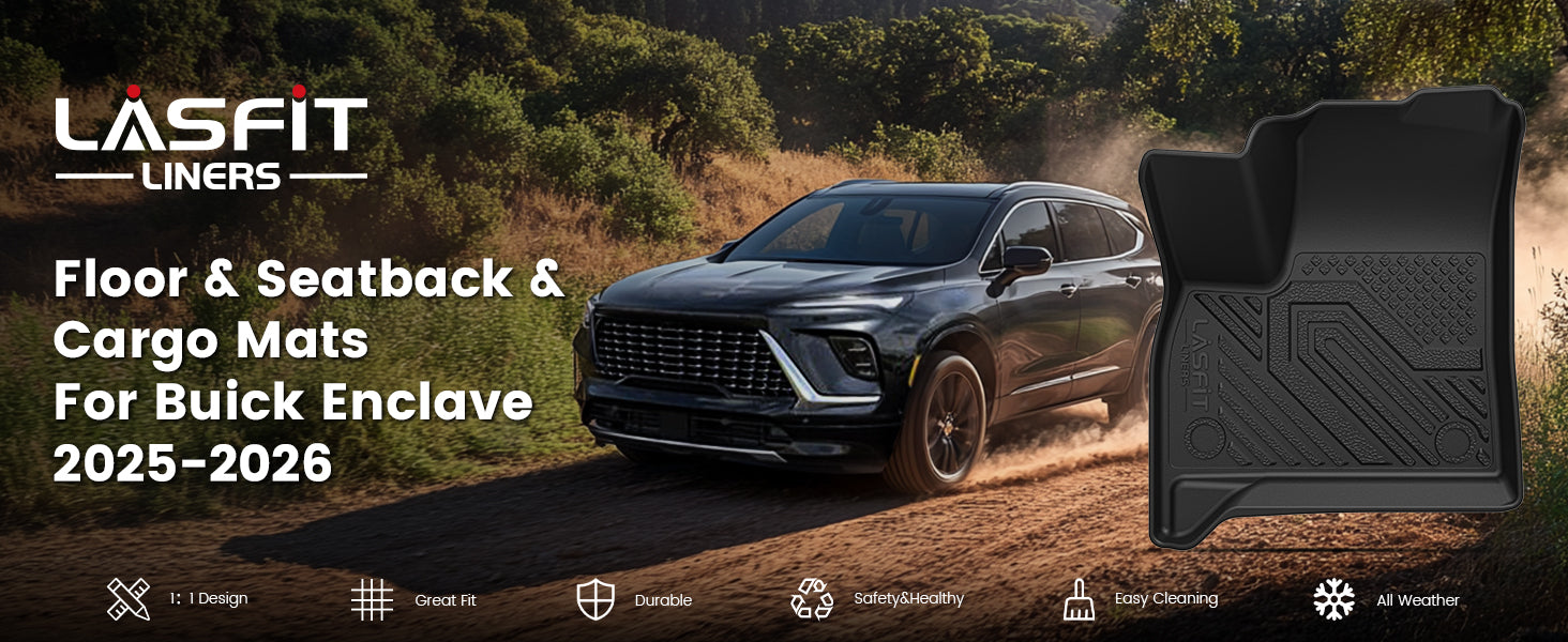 2025-2026 Buick Enclave Floor Mats / Cargo Mat / Seatback Mat