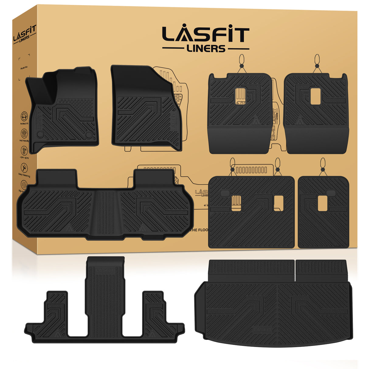 Fit for 2024-2026 Chevrolet Traverse Floor Mats or 3rd Row Seatback & Cargo Mats