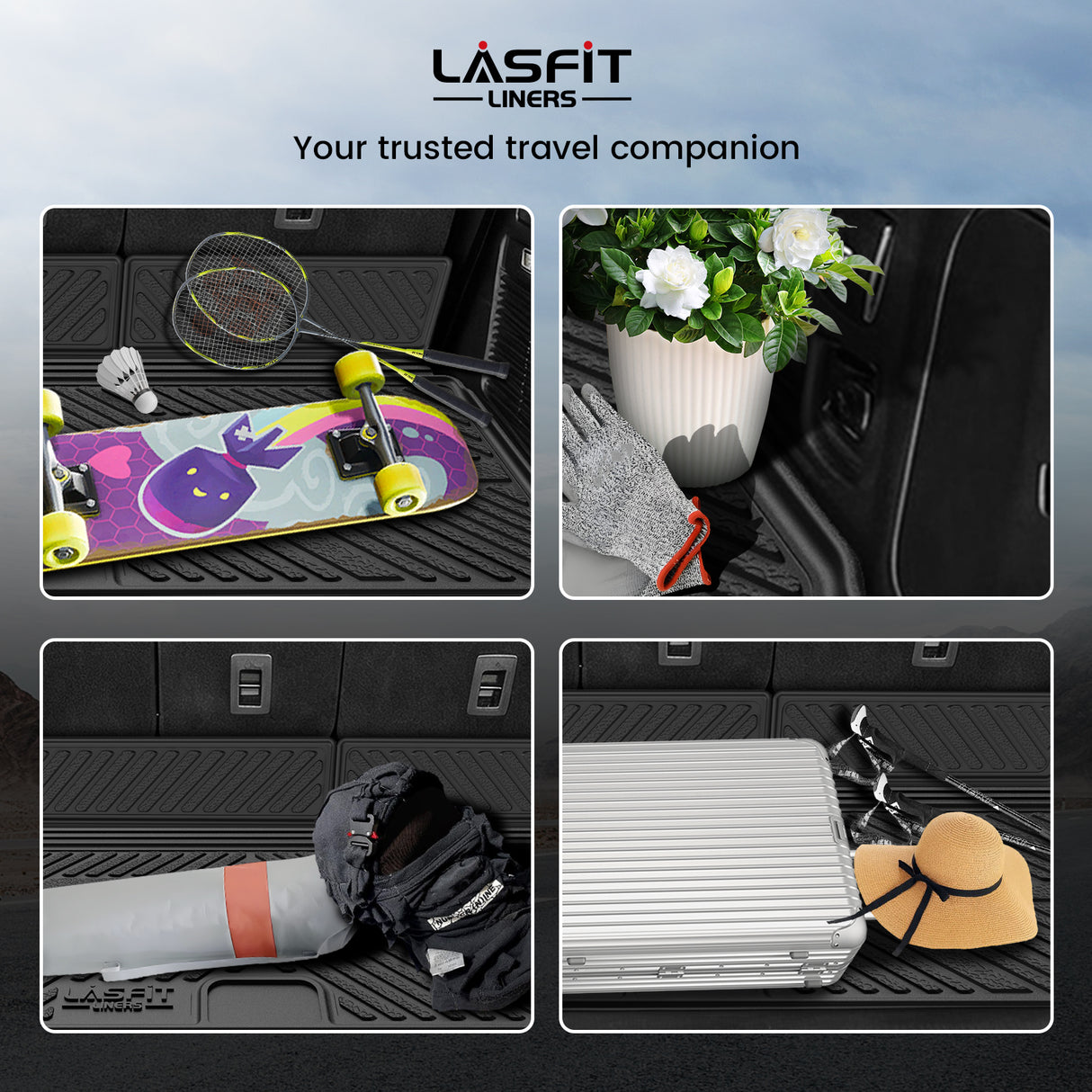 2025-2026 Lincoln Navigator Standard Cargo & Seatback Mats Scene