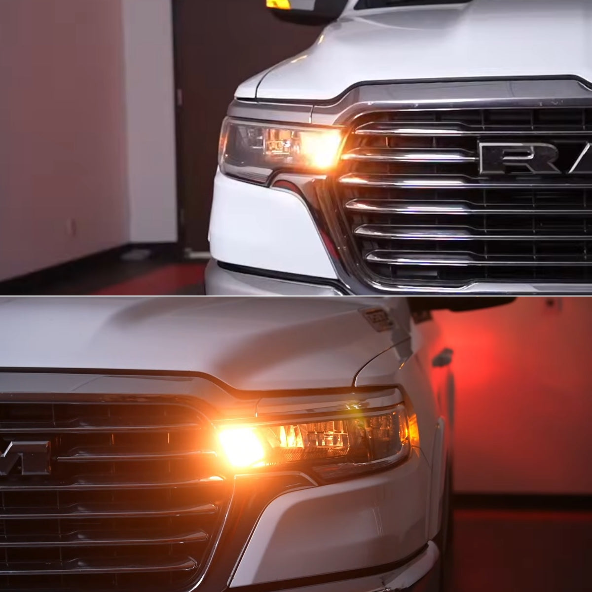 2025-2026 Ram 1500 7443 front turn signal lights brightness comparisons