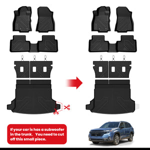 Fit for 2025-2026 Subaru Forester Gas Floor Mats or Cargo & Seatback Mats Cut