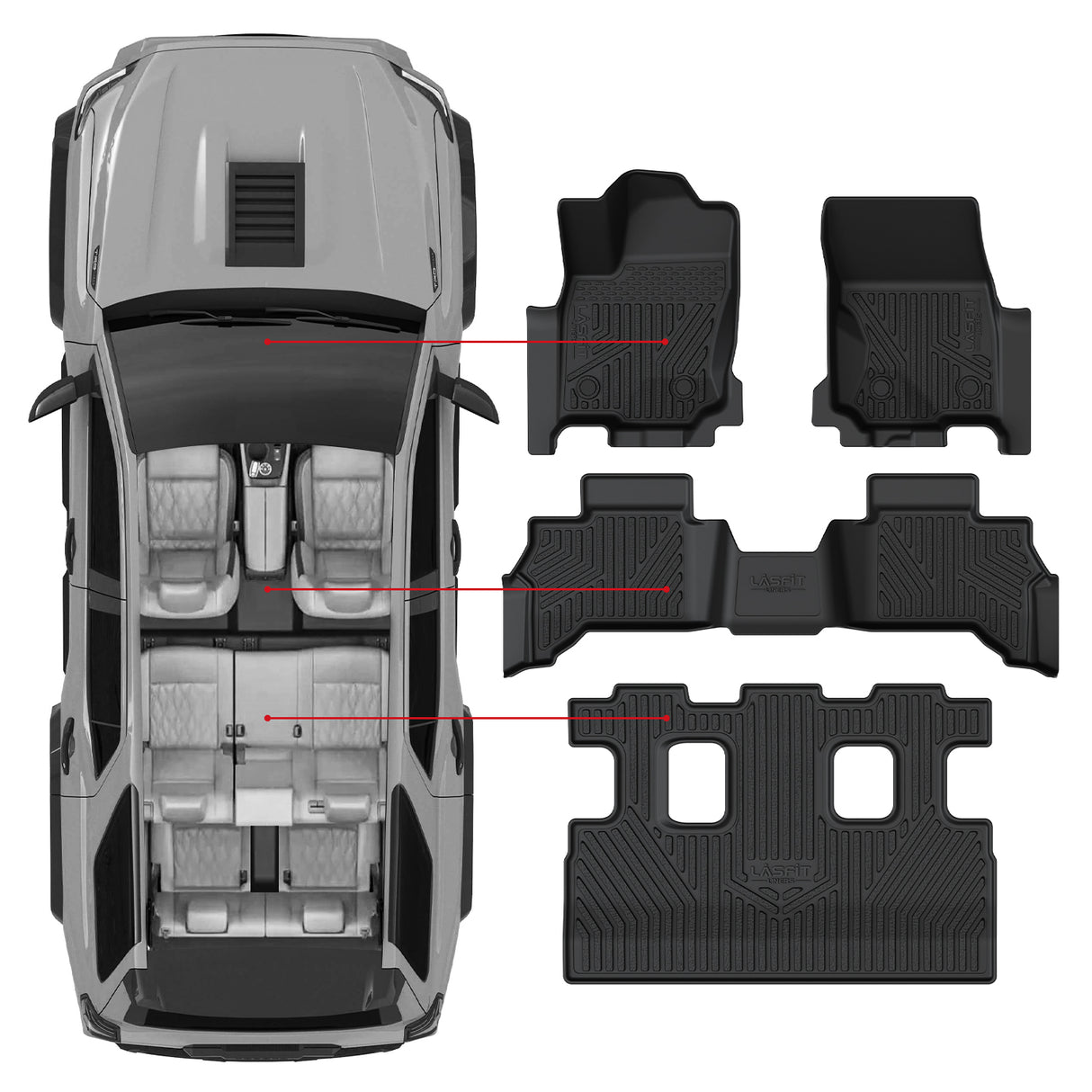 2025-2025 Toyota 4Runner Floor Mats 