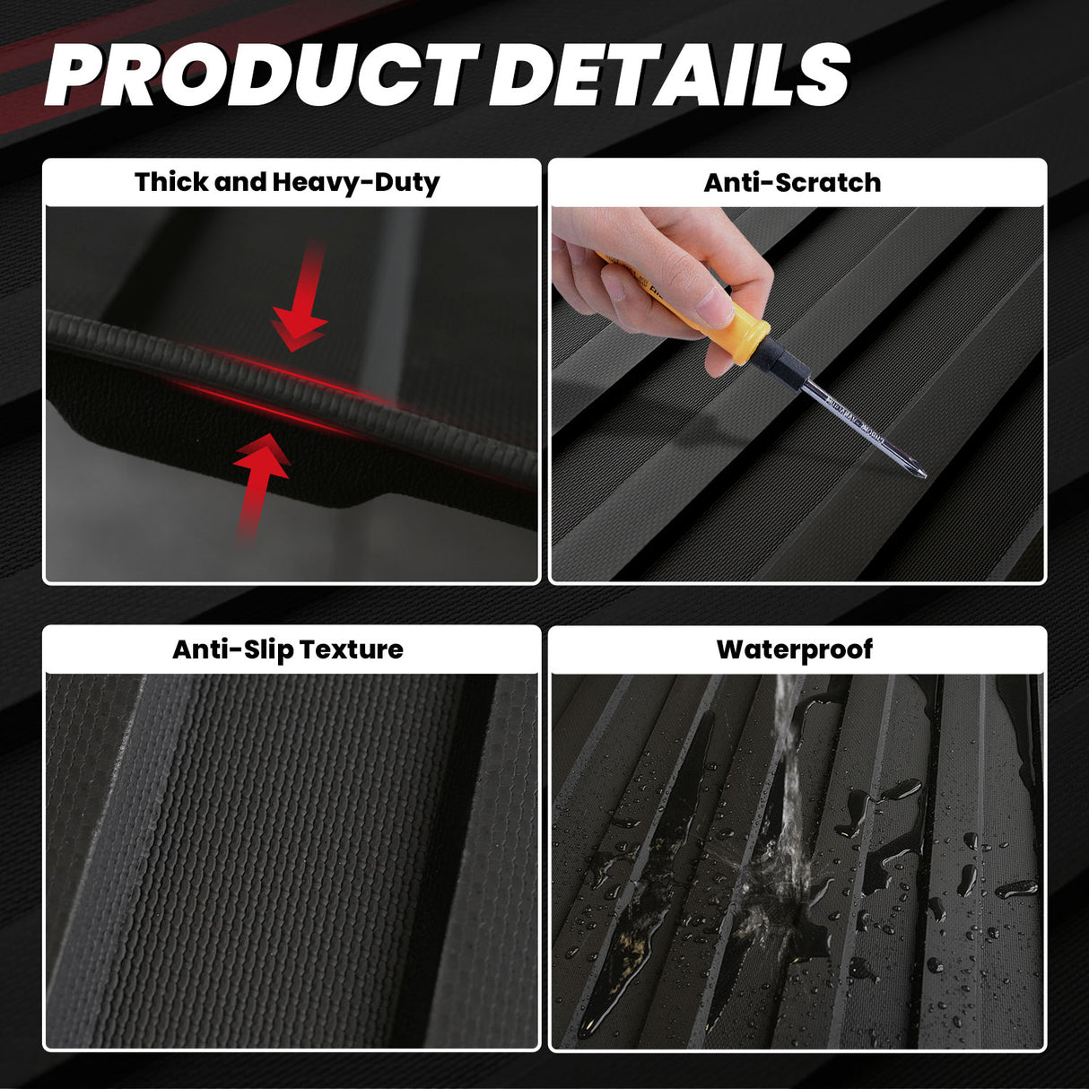 2025-2026 Toyota Tacoma Bed Mat Details