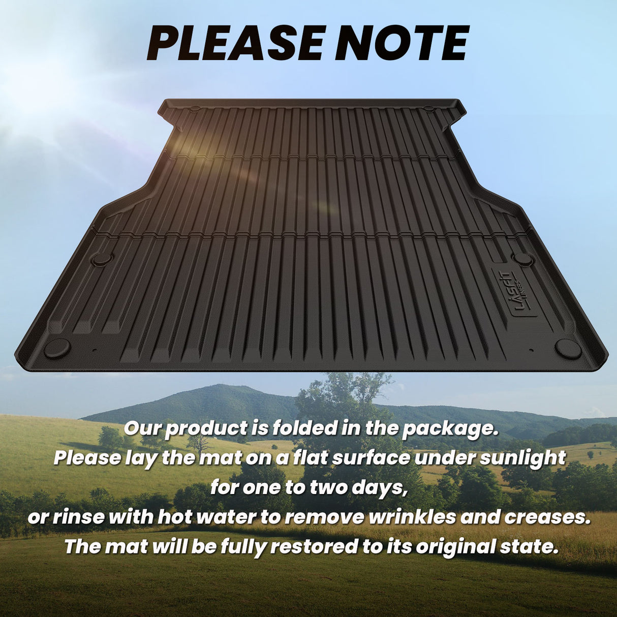 2025-2026 Toyota Tacoma Bed Mat Note