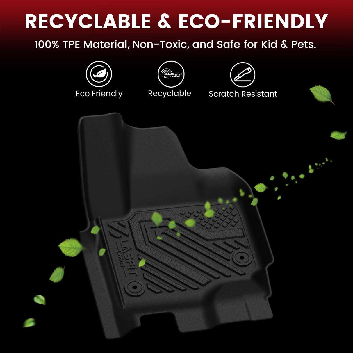 2024-2027 Ford Expedition 8 Seats Floor Mats & Seatback & Cargo Mats TPE Material