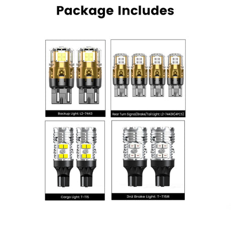 Lasfit combo package led bulbs for 2025 Ram 2500HD 3500HD  