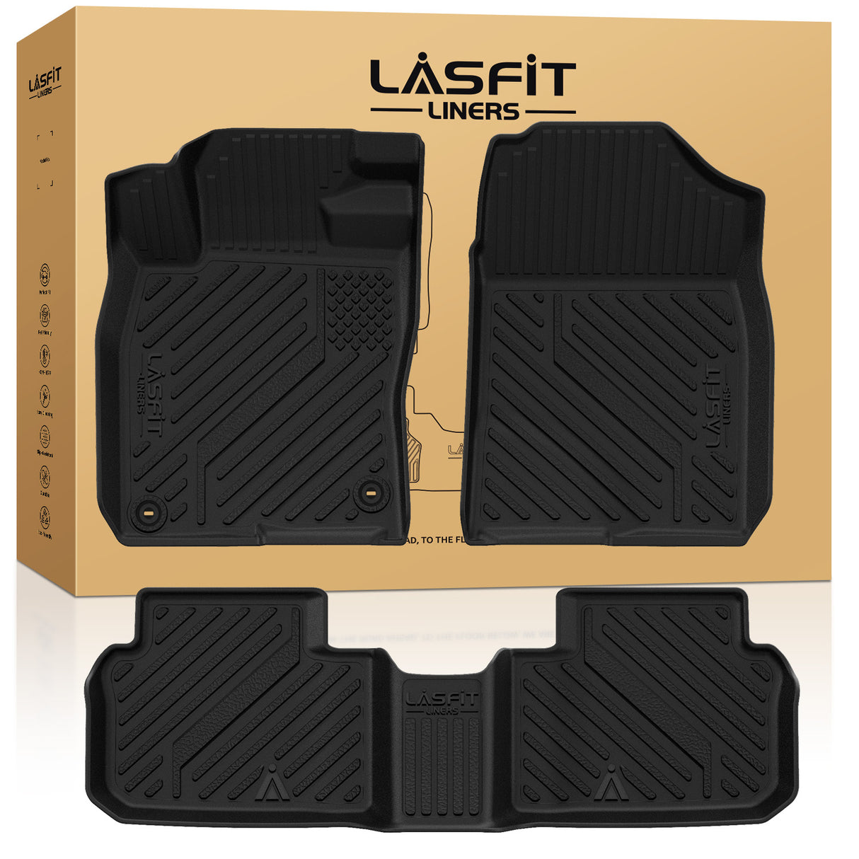 Fit for 2025-2026 Honda Civic Hybrid Floor Mats(Fit Sedan & Hatchback) / Cargo Mat