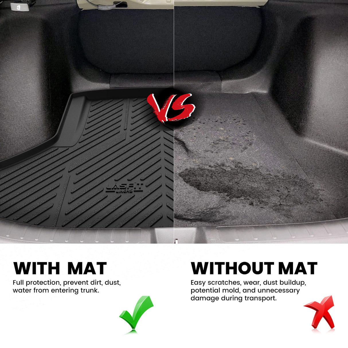 2025 Honda Civic Sedan Hybrid Cargo Mat Contrast
