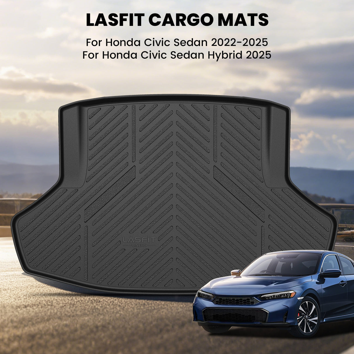 2025 Honda Civic Sedan Hybrid Cargo Mat Show