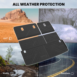 Fit for 2025 Nissan Armada TPE Floor Mats / Cargo Mat & Seatback Mats