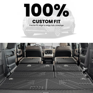 Fit for 2025 Nissan Armada TPE Floor Mats / Cargo Mat & Seatback Mats