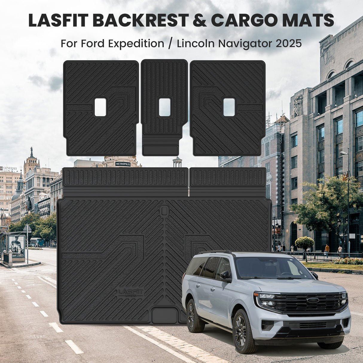 2025 Lincoln Navigato Cargo Mats and Seatback Mat 