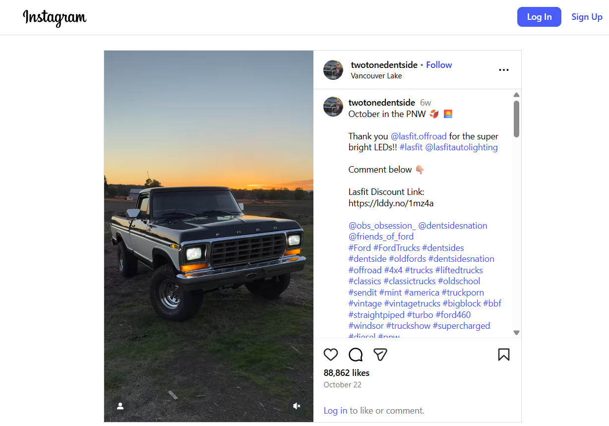 Lasfit LSplus series led bulbs shared on INS