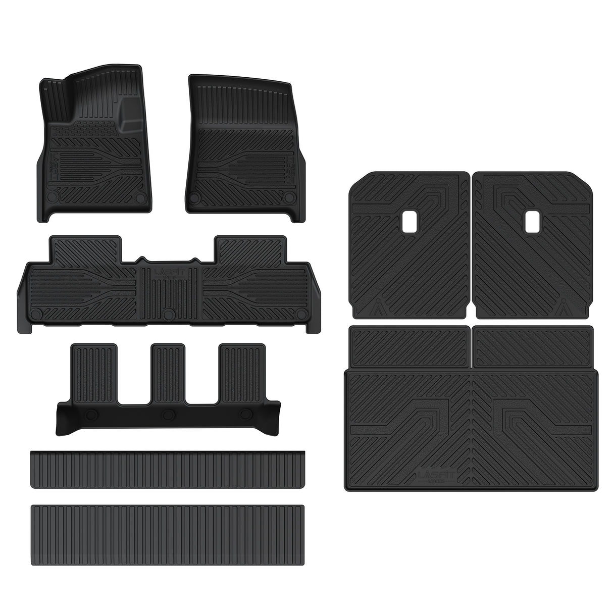 Fit for 2025 Rivian R1S Floor Mats & Cargo & Seatback & Tailgate Mats