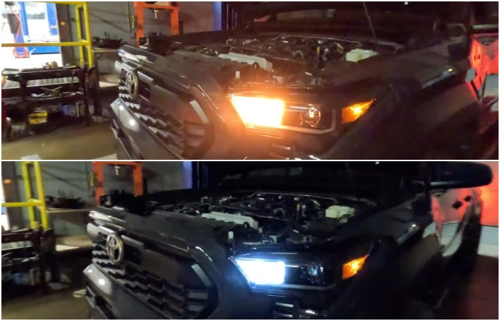 led toyota front lights