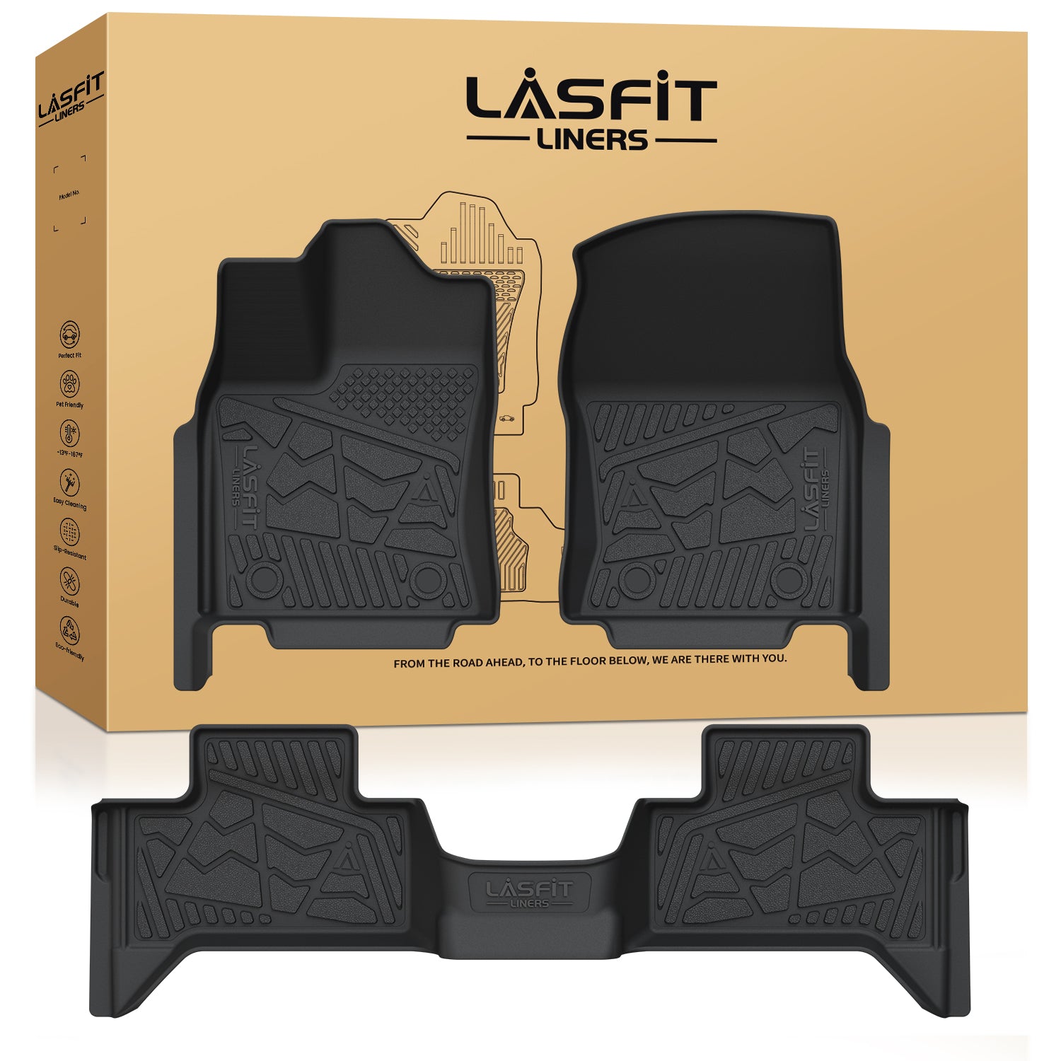 2022-2025 Toyota Tundra Floor Mats 1st & 2nd Row