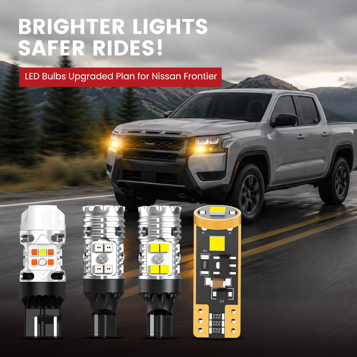 Lasfit LED Bulbs for 2026 Nissan Frontier