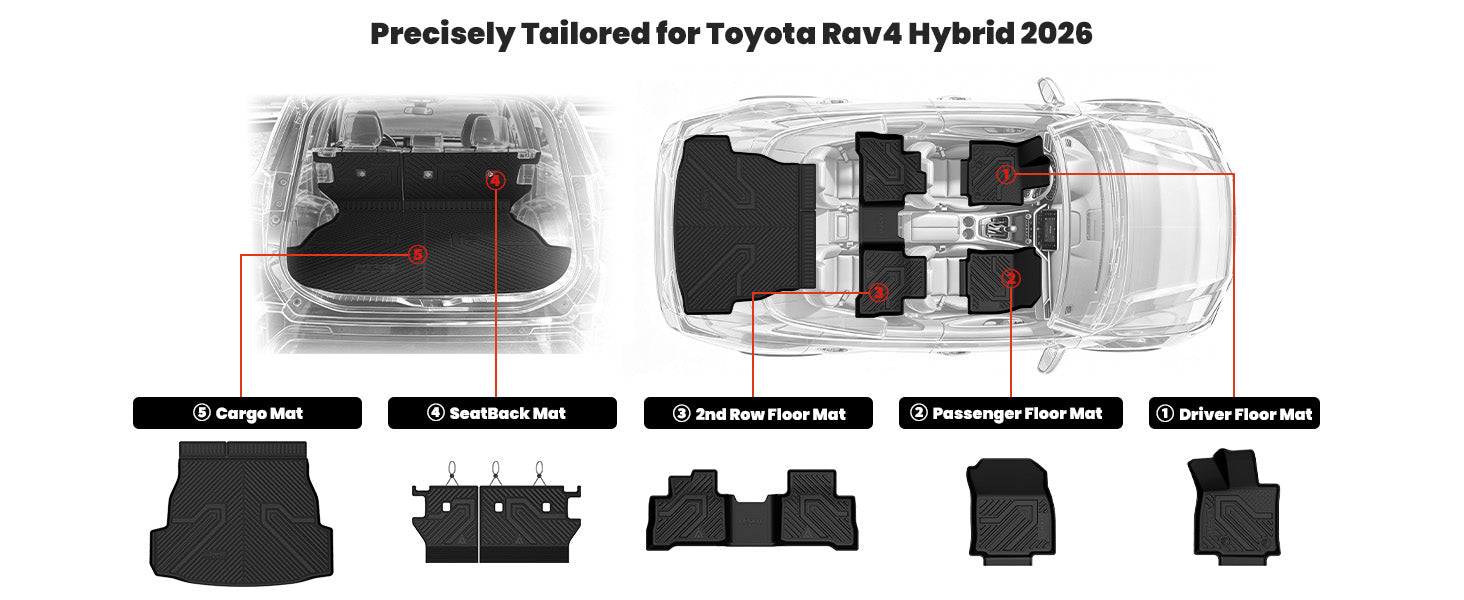 2026 Toyota RAV4 floor mats
