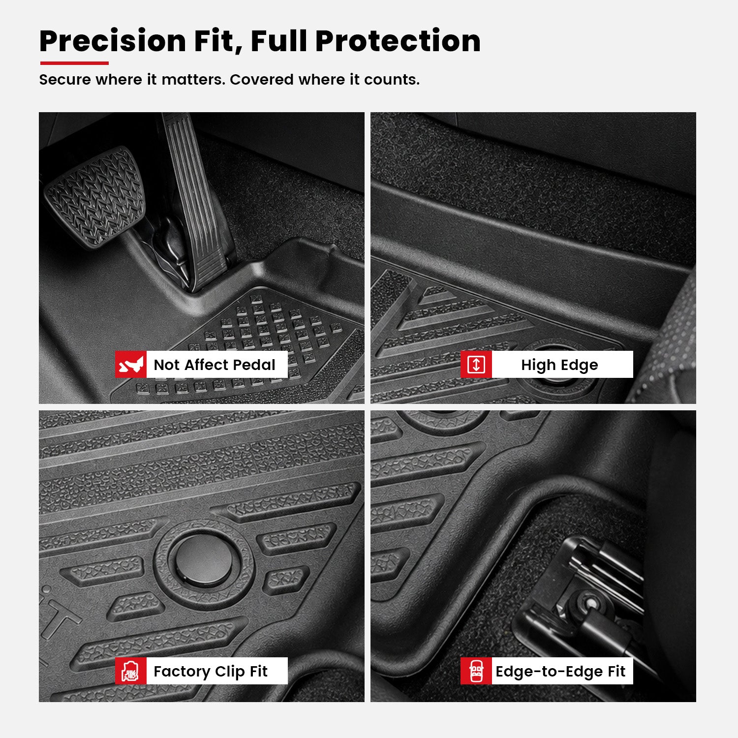 Fit for 2026 Toyota RAV4 Hybrid or RAV4 PHEV Floor Mats or Seatback & Cargo Mats