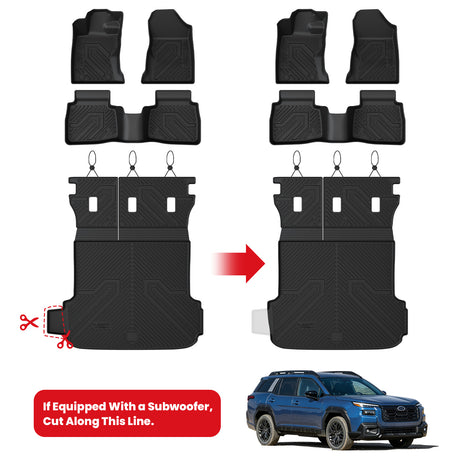 Fit for 2026 Subaru Outback Floor Mats or Seatback & Cargo Mats
