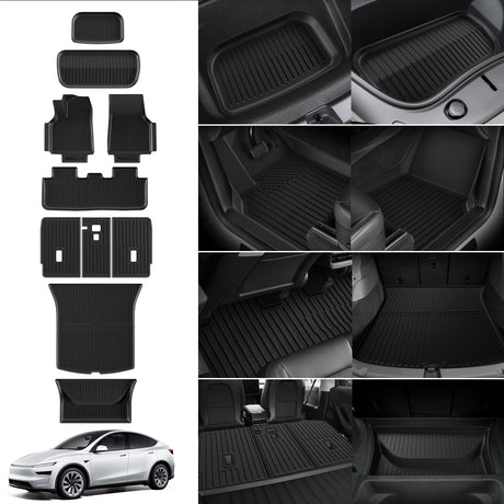 Fit for 2026 Tesla Model Y Floor Mats / Cargo / Frunk Liner / Trunk Well / Seatback Mats